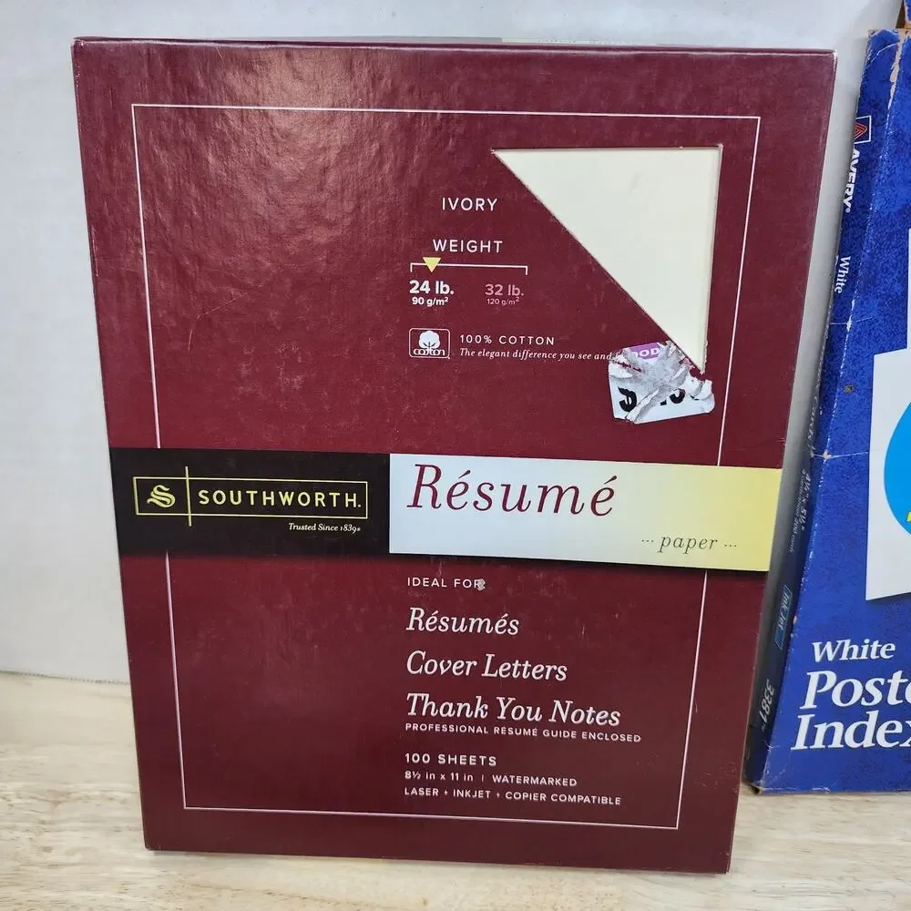 Large Paper & Office Supply Lot Resume Paper Avery Postcards Notepads Colored Pa